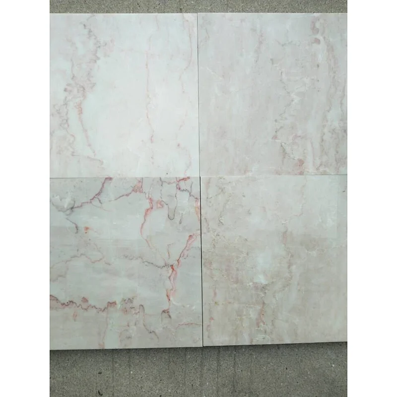Chinese Pink Pacific Peach Marble Tiles With Beautiful veins