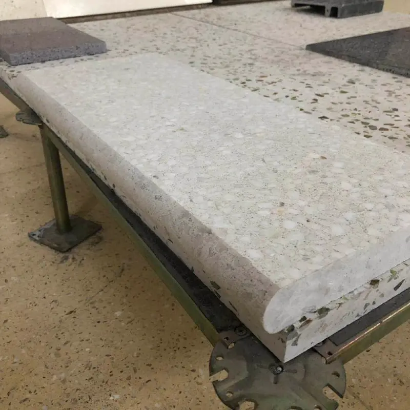 white terrazzo