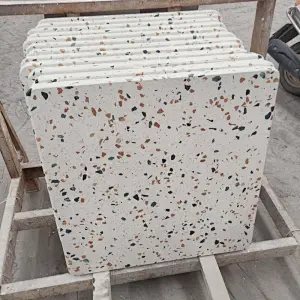 Cement White Color Terrazzo