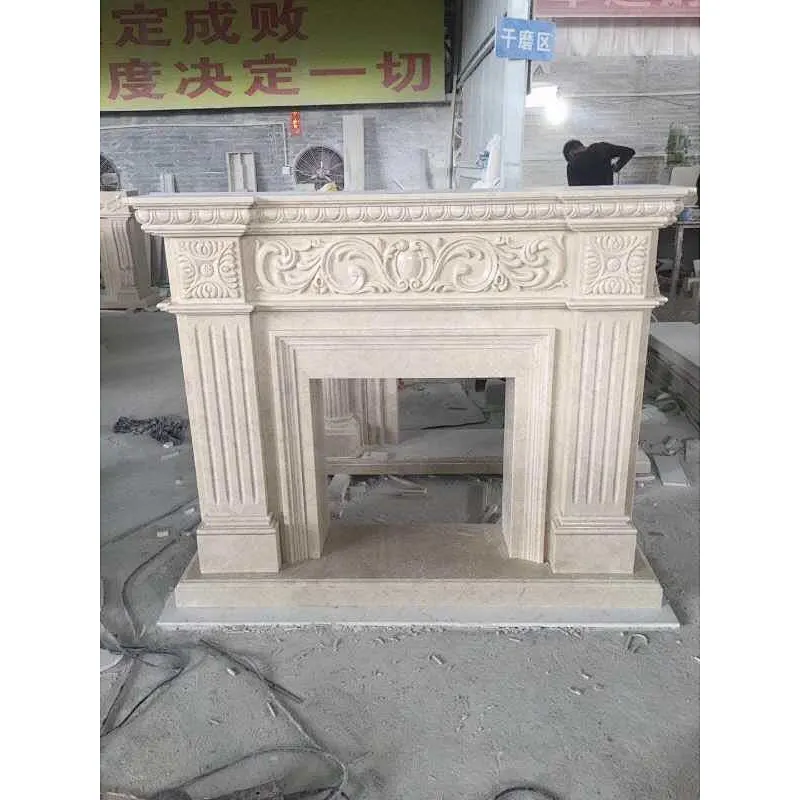 marble fireplace mantel