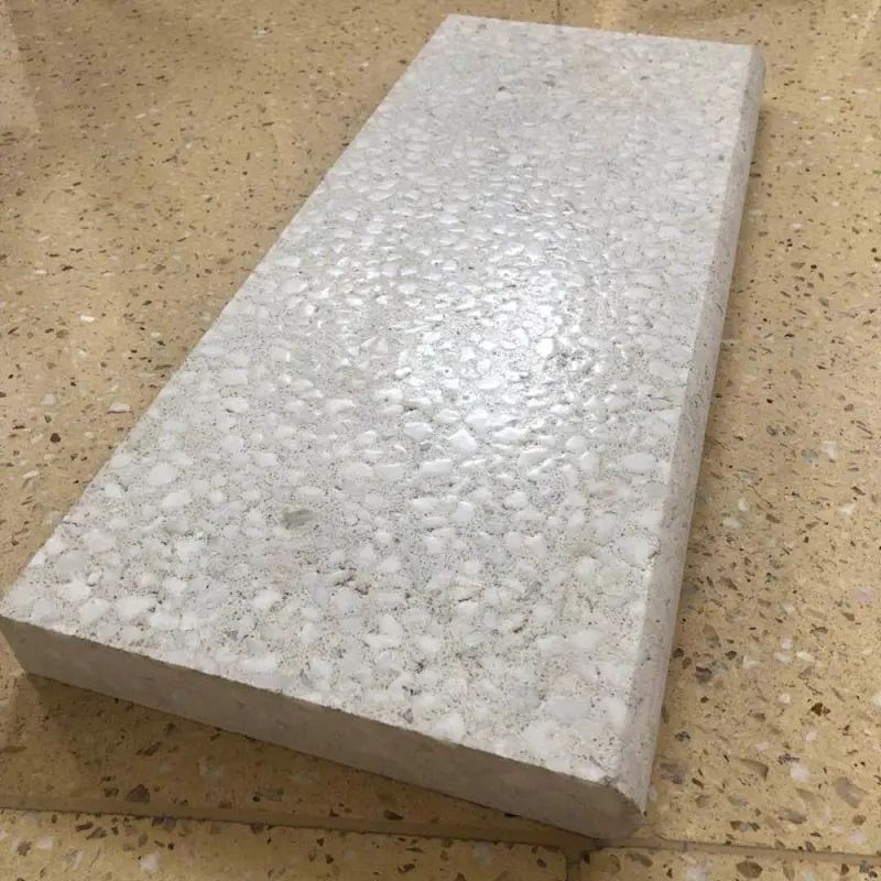 white terrazzo