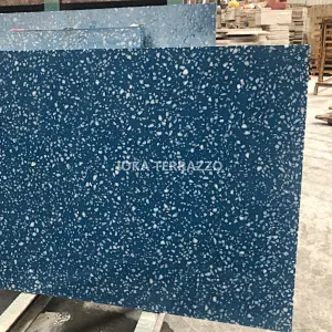 blue terrazzo