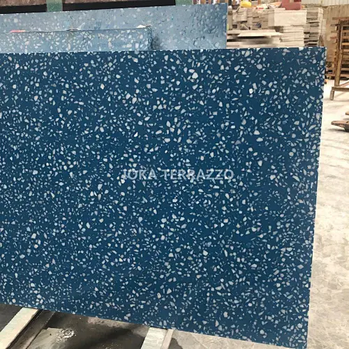 blue terrazzo