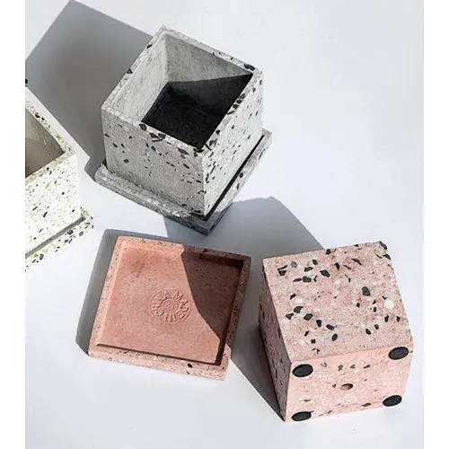 terrazzo flower pot