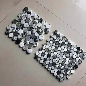 Green marble mosaic