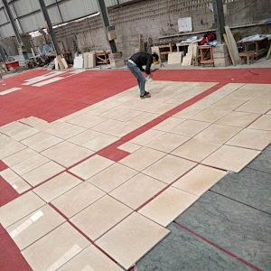 beige marble floor tile
