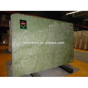 green marble slabs