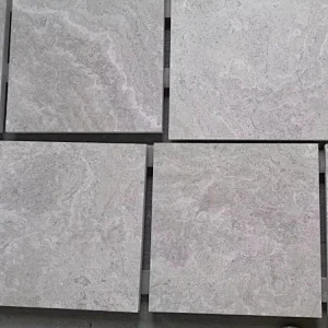 Wooden White Marble with Cross Cut