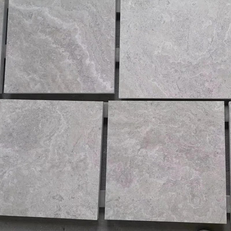 Wooden White Marble with Cross Cut
