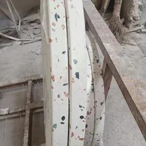 Cement White Color Terrazzo