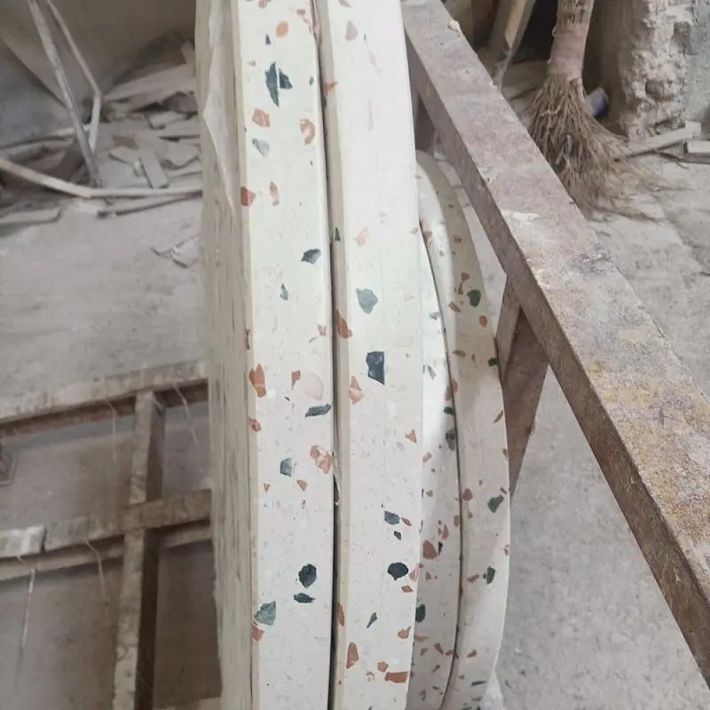 Cement White Color Terrazzo
