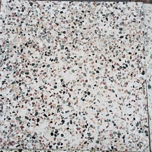 white terrazzo planters
