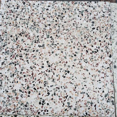 white terrazzo planters