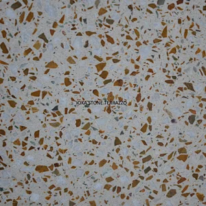 polished yellow concrete floor tiles
