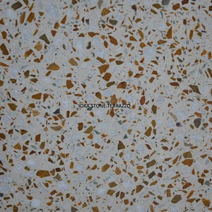 polished yellow concrete floor tiles