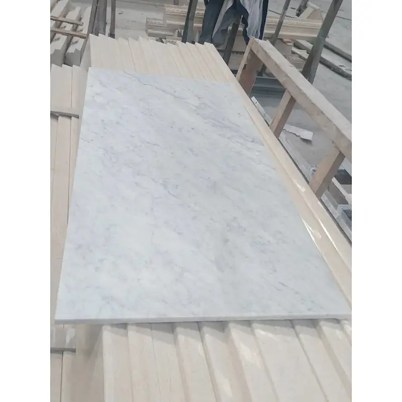 Factory Competitive price carrara  white marble slab and tile