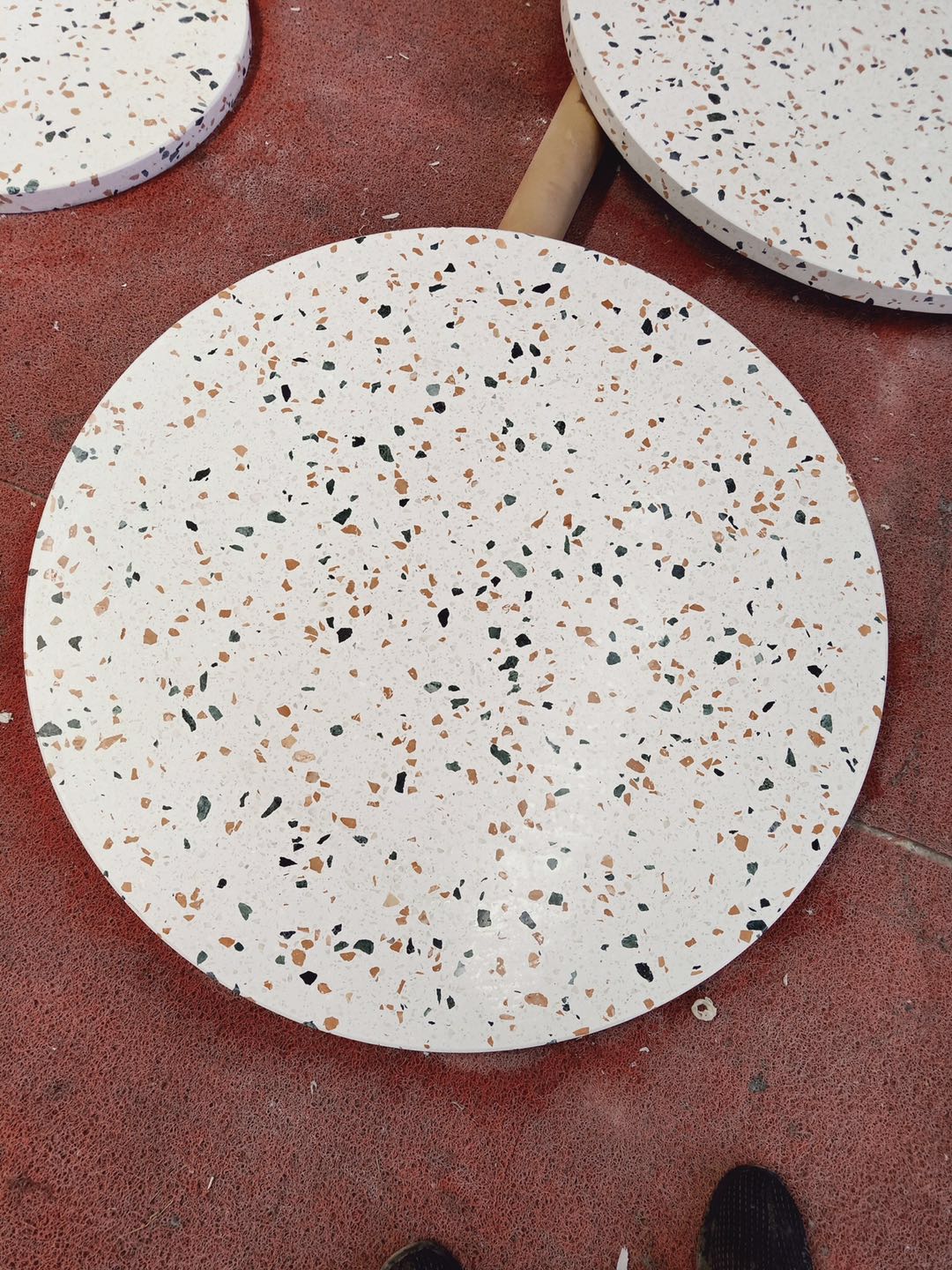 Cement White Color Terrazzo