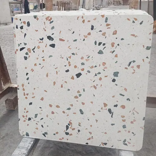 Cement White Color Terrazzo