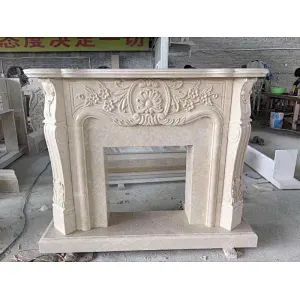 marble fireplace mantel