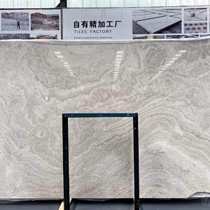 Cross Cut White Wooden Marble