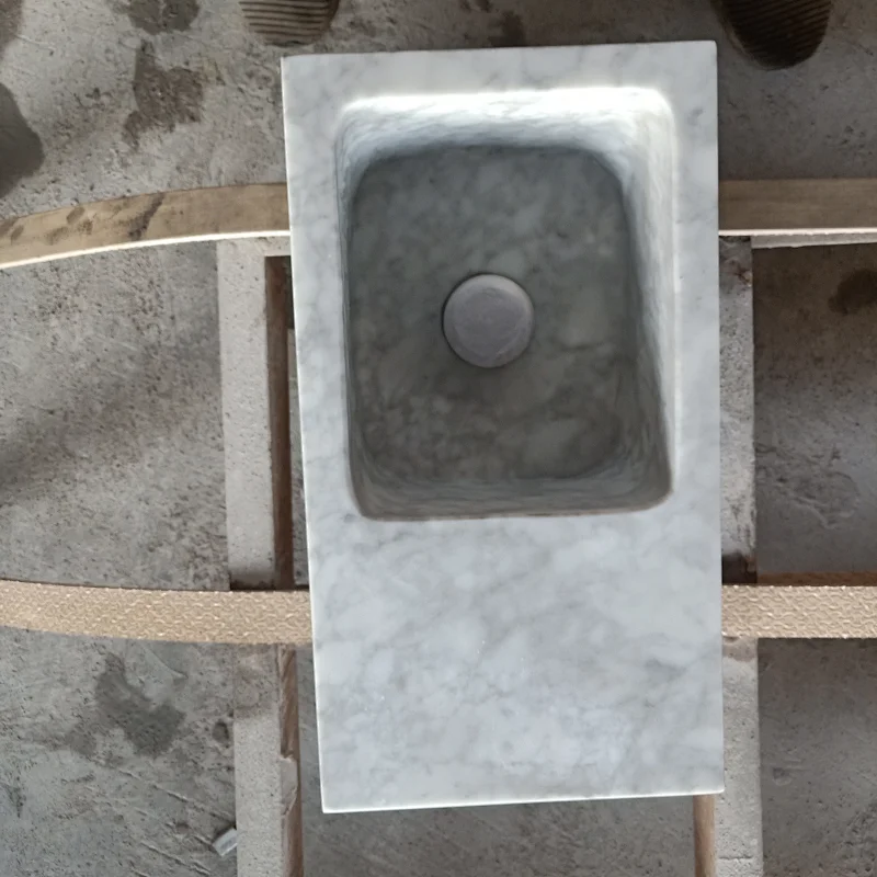 Carrara White marble sink