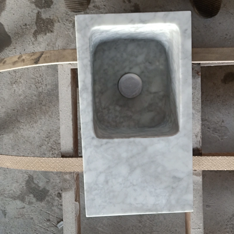 Carrara White marble sink