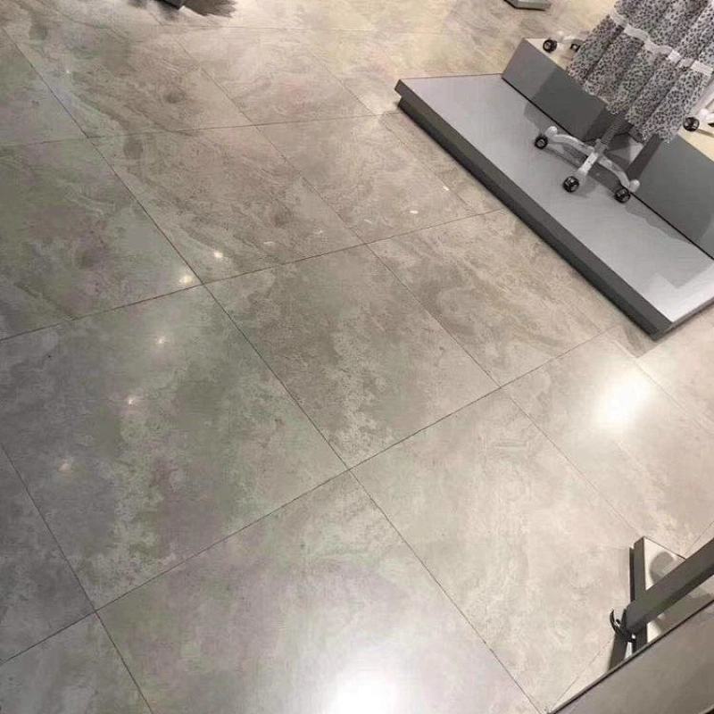 Cross Cut White Wooden Marble