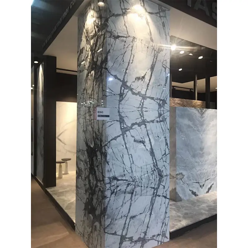 lilac white marble slab