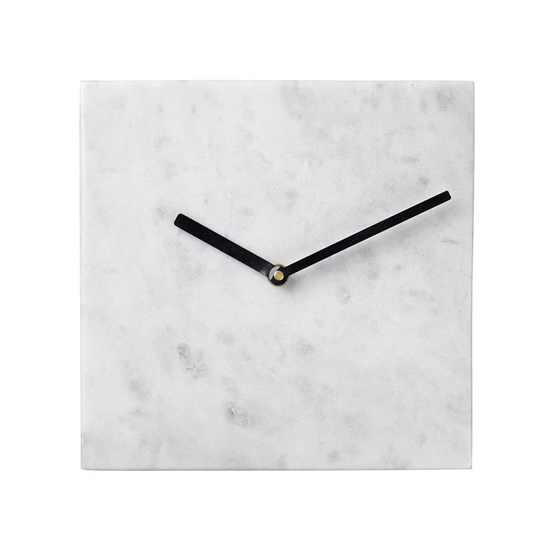 Digital Marble Stone Wall Clock for Home Decoration