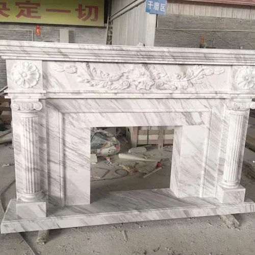 marble fireplace mantel