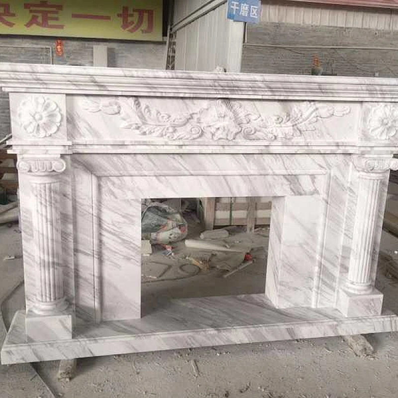 marble fireplace mantel