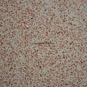 polished yellow concrete floor tiles