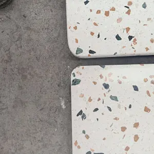 Cement White Color Terrazzo