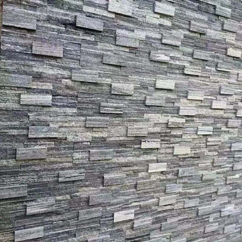stacked stone interior wall