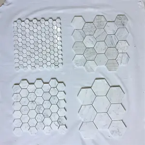 white marble mosaic tile