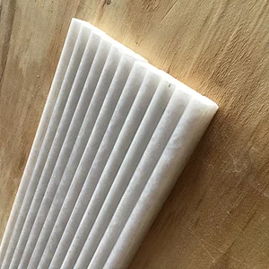 Natural Crystal White marble stone Pencil Molding