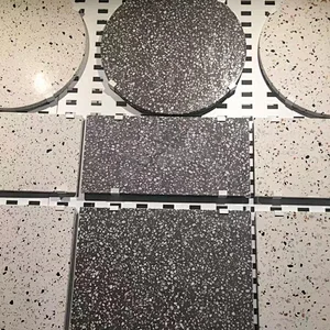 Polished terrazzo tile for floor pavement with marble chips