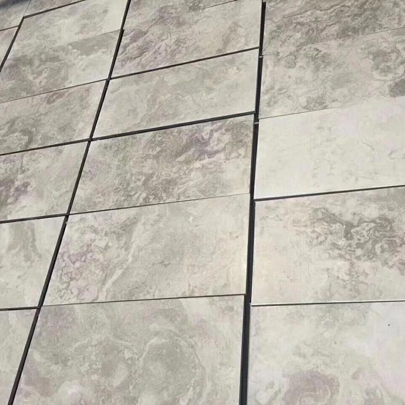 Wooden White Marble with Cross Cut