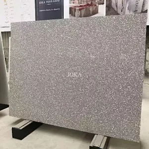 gray cement terrazo tiles