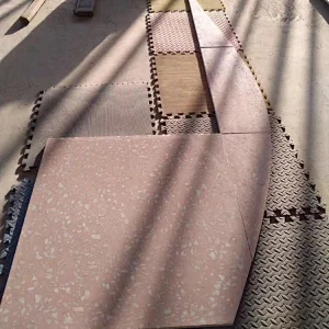 Pink color Terrazzo