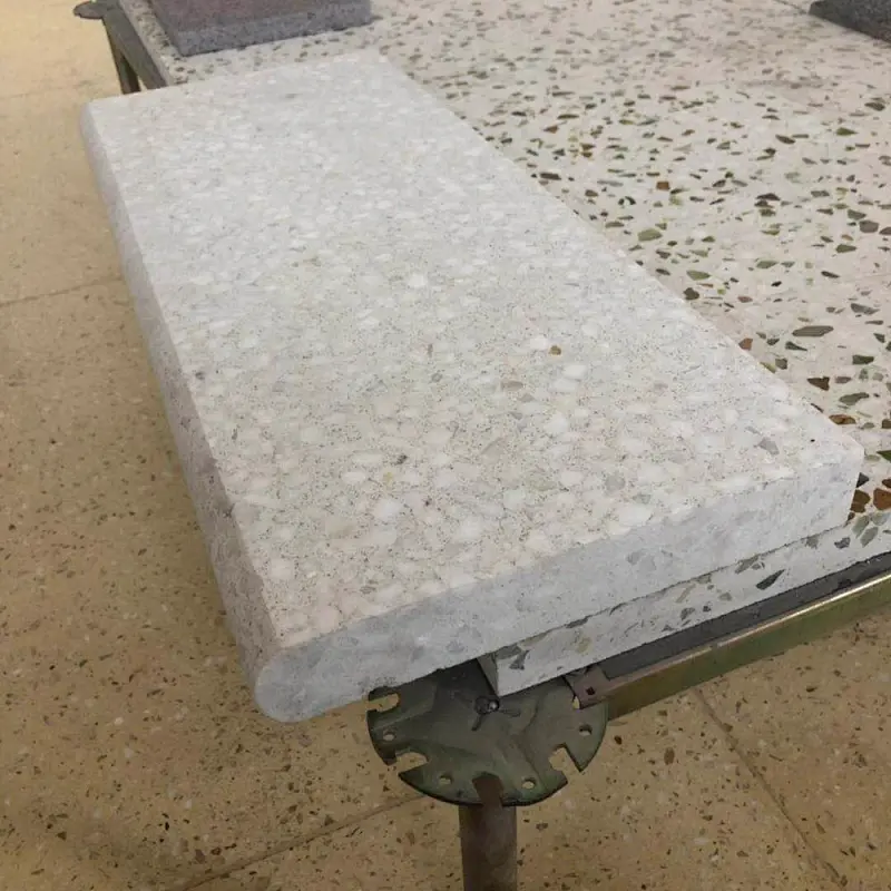 white terrazzo