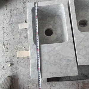 Carrara White marble sink