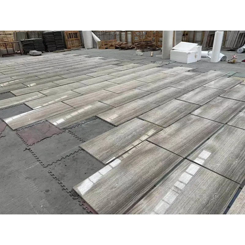 grey wooden grains marble tile