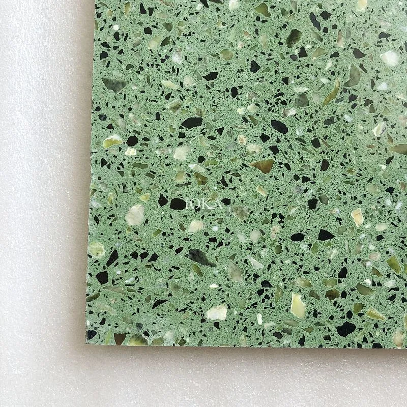 Green color Terrazzo