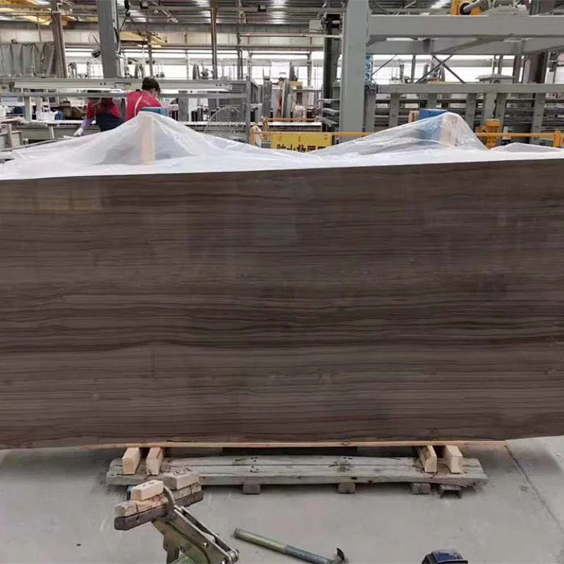 Polished dark marble
