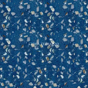 blue terrazzo