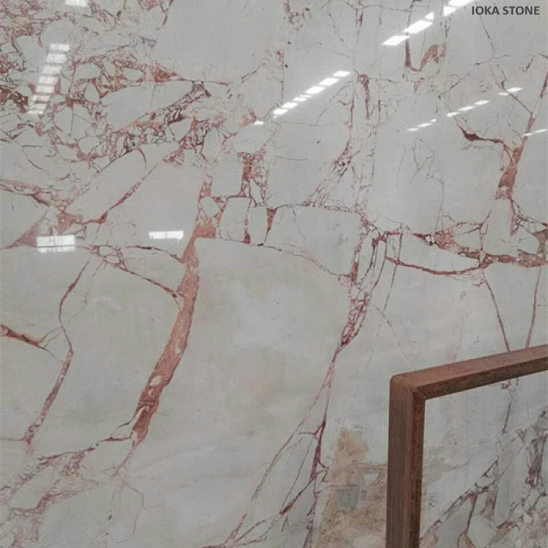 white marble pink veins