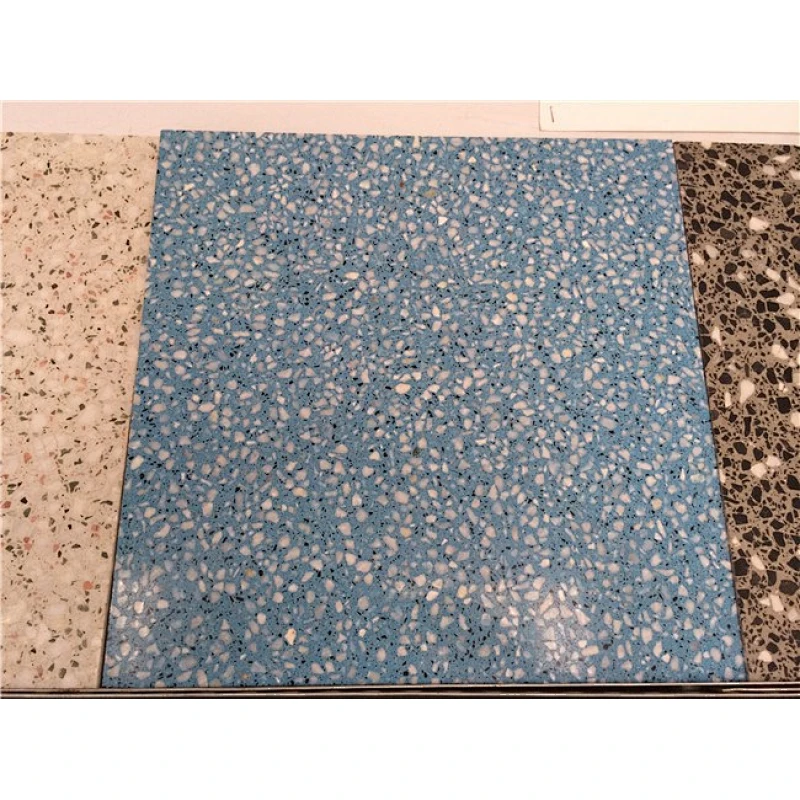 white terrazzo planters