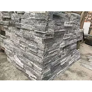 stacked stone interior wall
