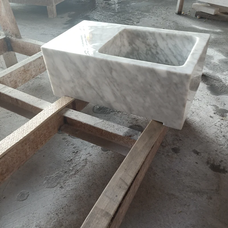 Carrara White marble sink